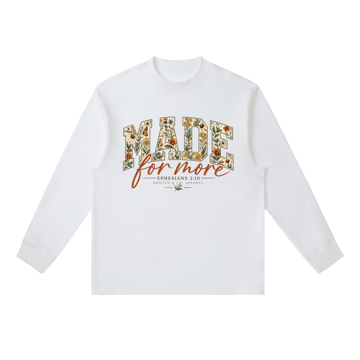 Made for More | Vintage Floral Christian Tee