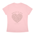 Rooted in Love Women's Floral Heart Tee – 1 Corinthians 13