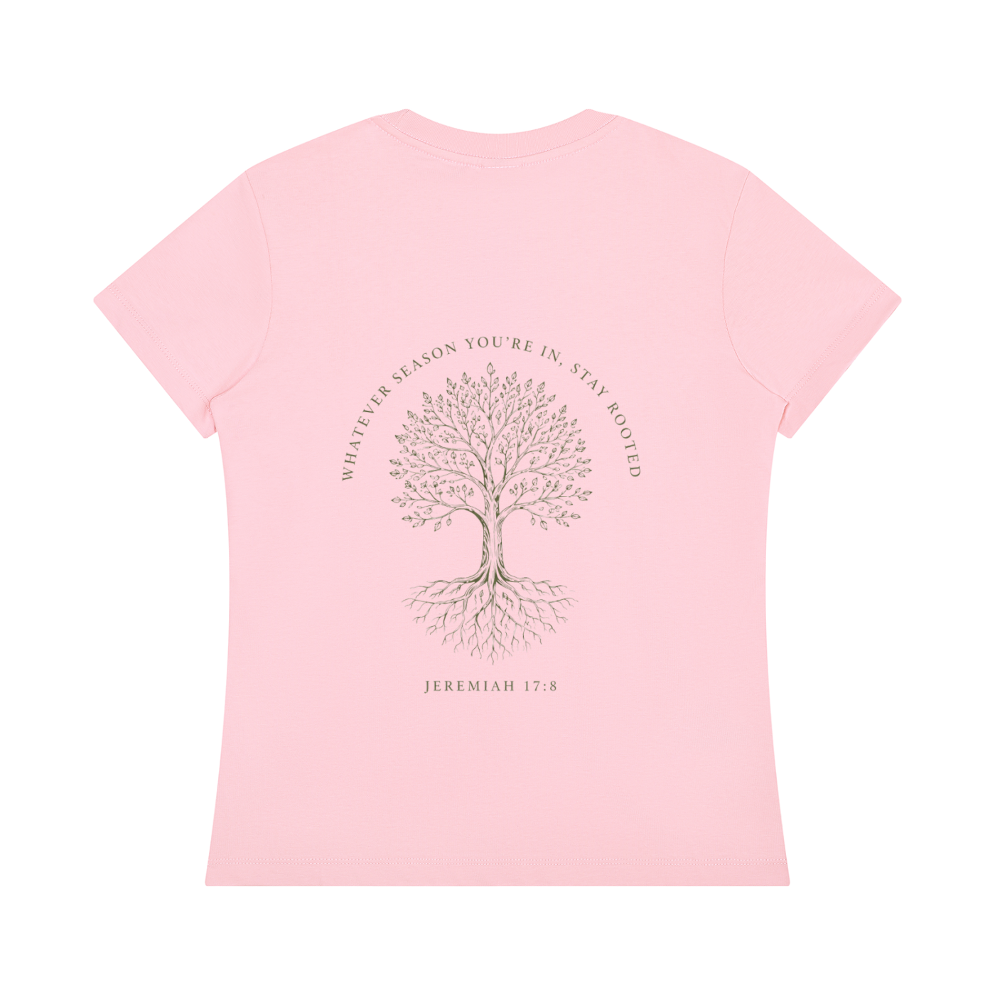 Stay Rooted Women's Botanical Tee – Jeremiah 17:8