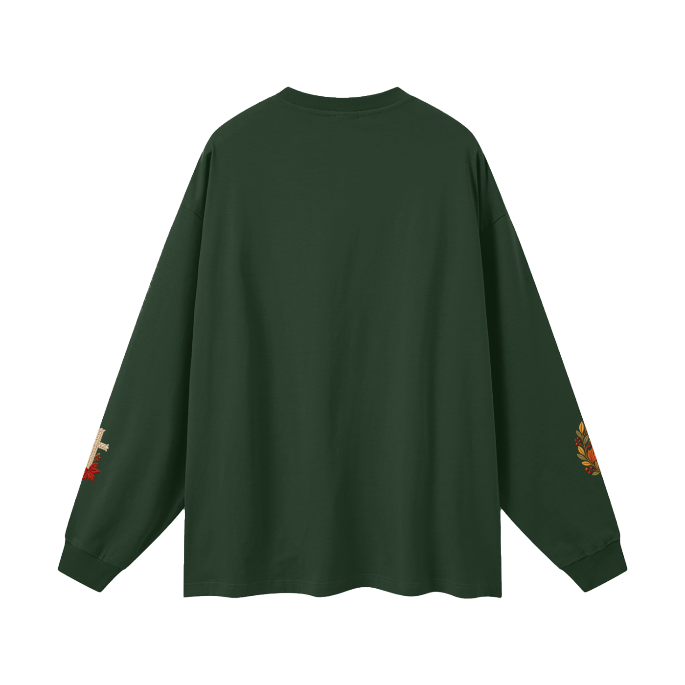 Fall for Jesus — He Never Leaves | Women’s Christian Fall Sweatshirt