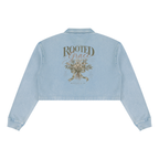 Rooted in Grace Cropped Collared Sweater | Lamentations 3:22–23