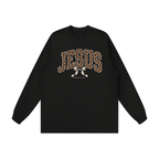 Jesus Leopard Bow Women’s Long Sleeve | Rooted & Co.