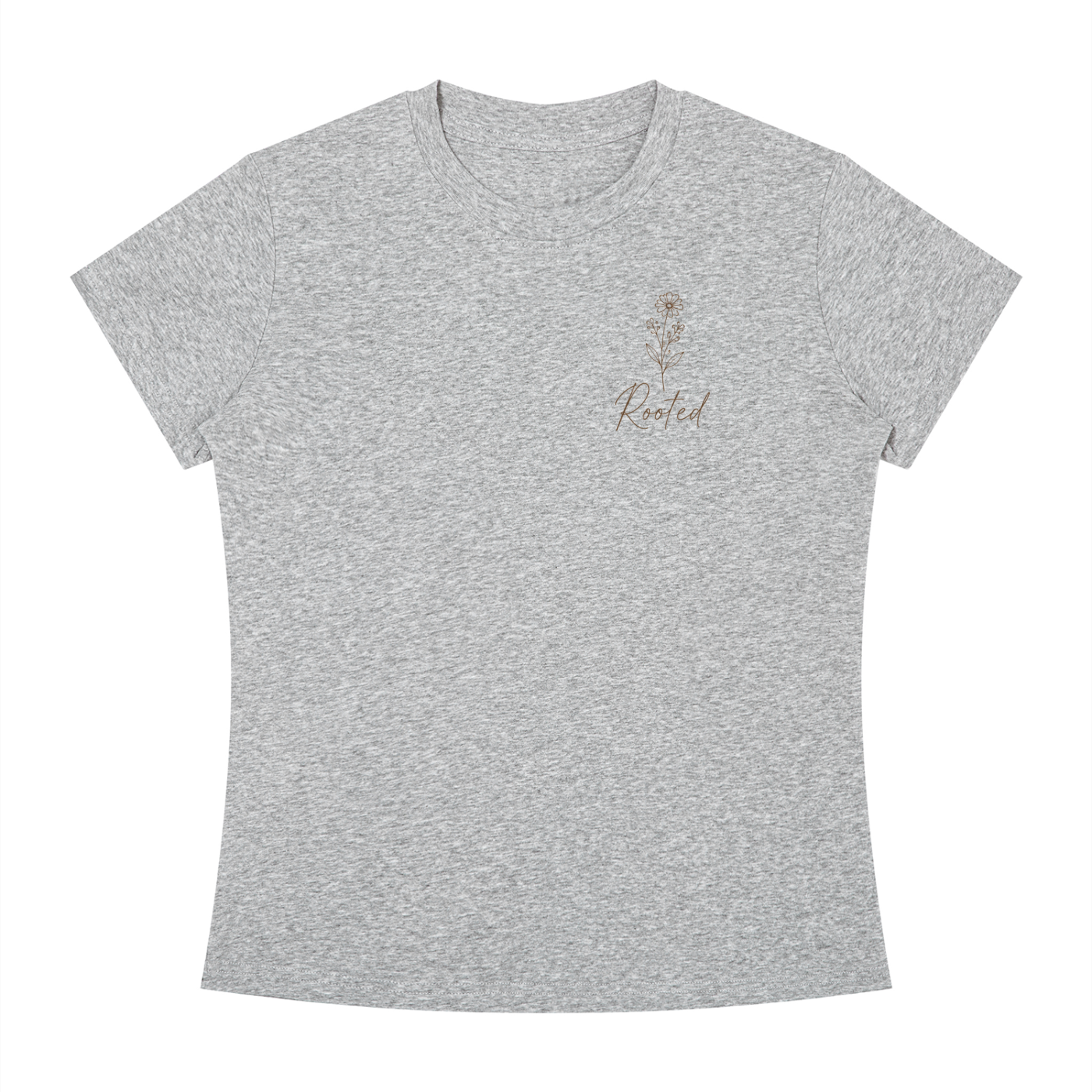 Rooted in Love Women's Floral Heart Tee – 1 Corinthians 13