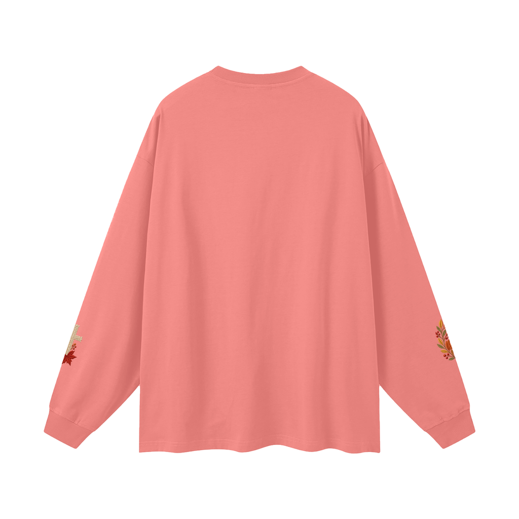 Fall for Jesus — He Never Leaves | Women’s Christian Fall Sweatshirt