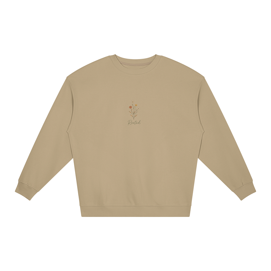 Rooted in Humility Women’s Oversized Crewneck | Philippians 2:3 Christian Sweatshirt
