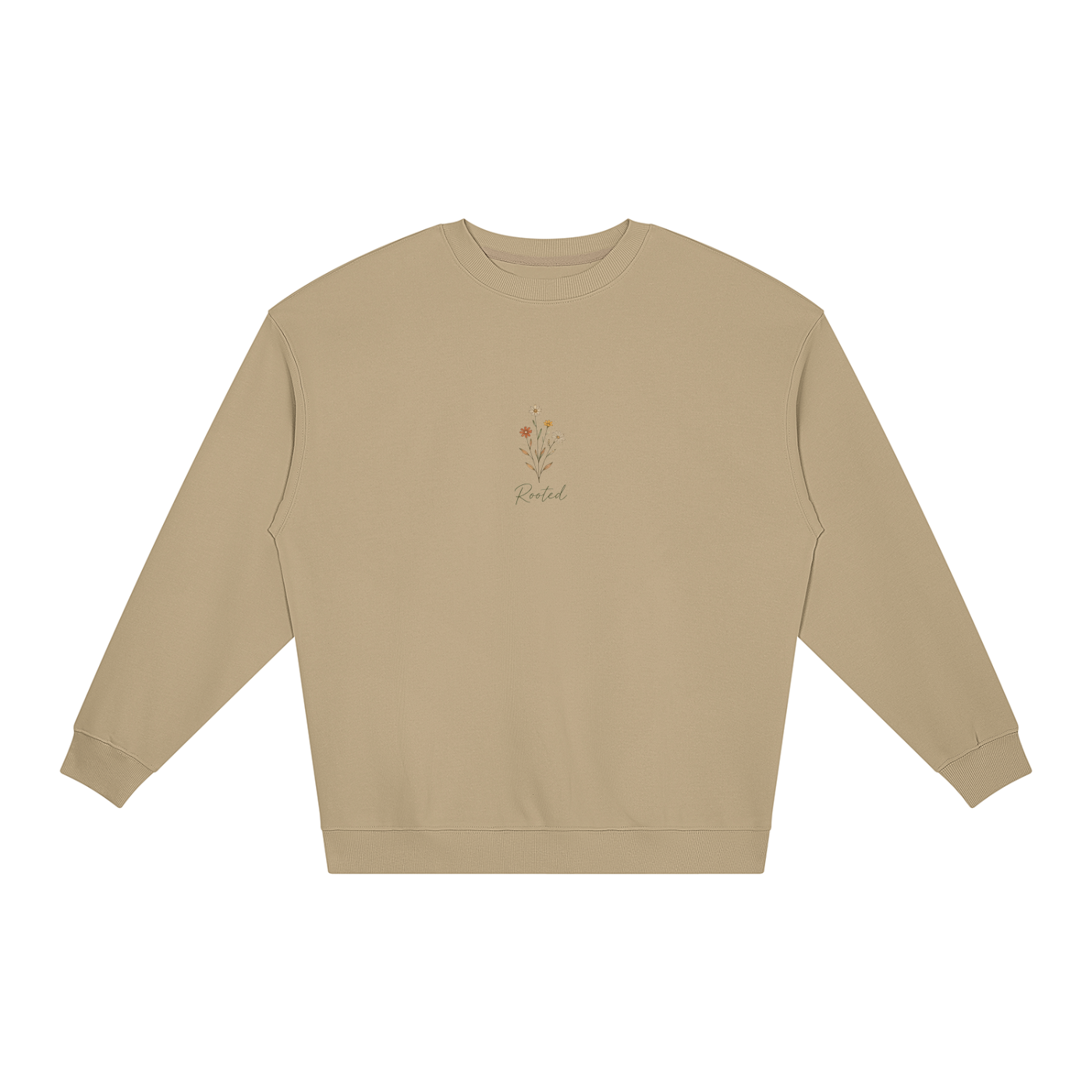 Rooted in Humility Women’s Oversized Crewneck | Philippians 2:3 Christian Sweatshirt
