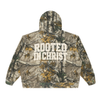 Rooted in Christ | Men's Waffle Knit Camo Hoodie