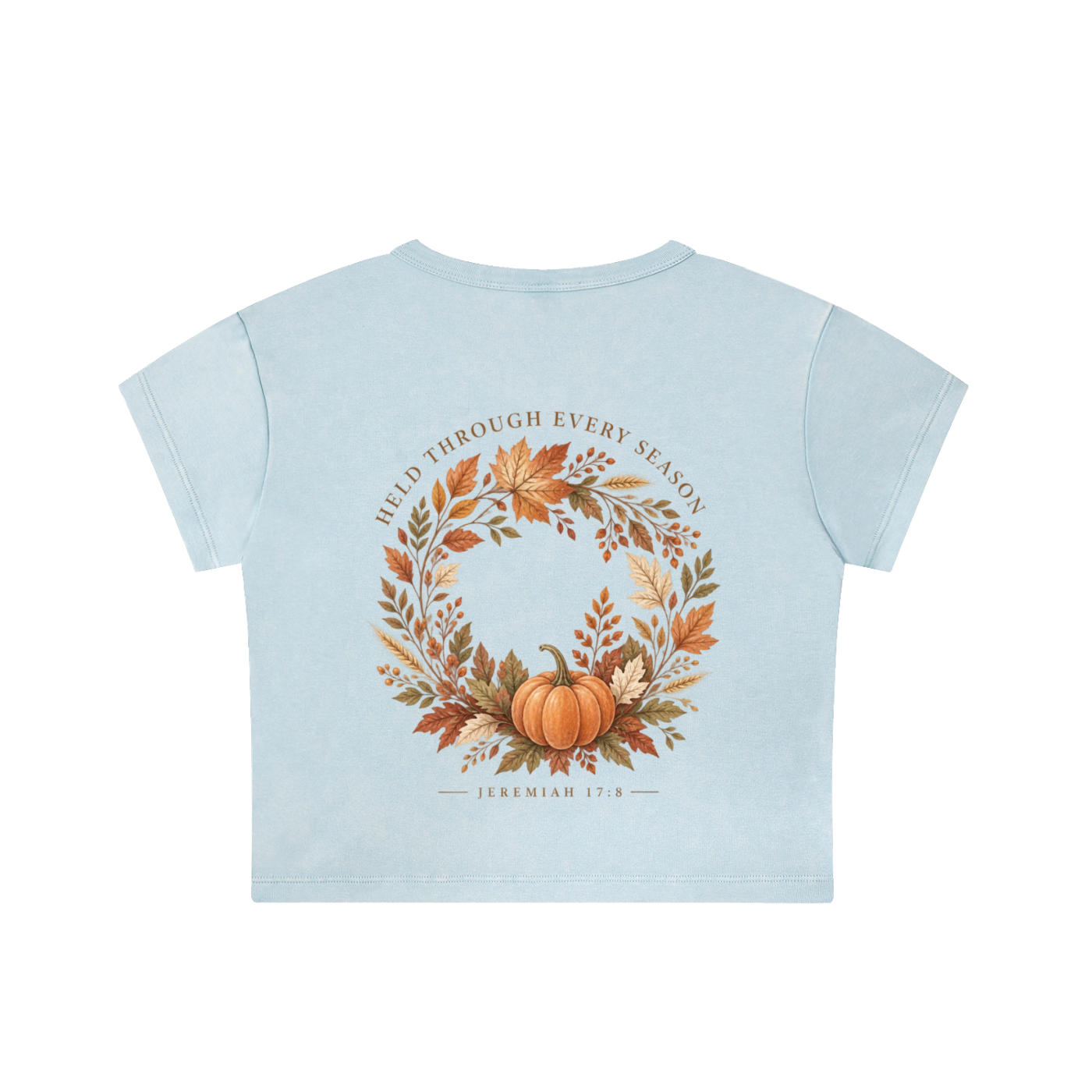 Held Through Every Season Crop Tee