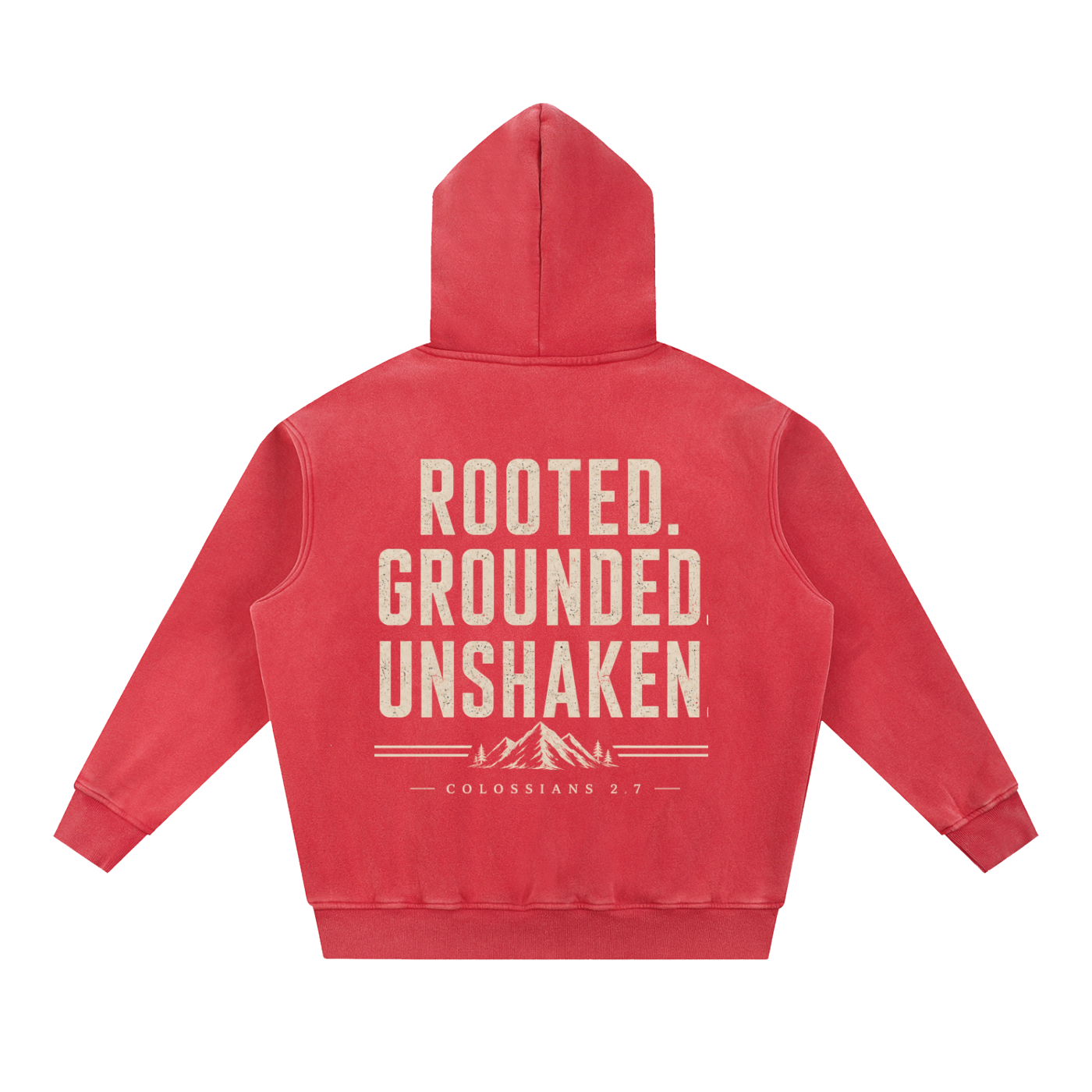 Rooted. Grounded. Unshaken. Men's Heavyweight Hoodie