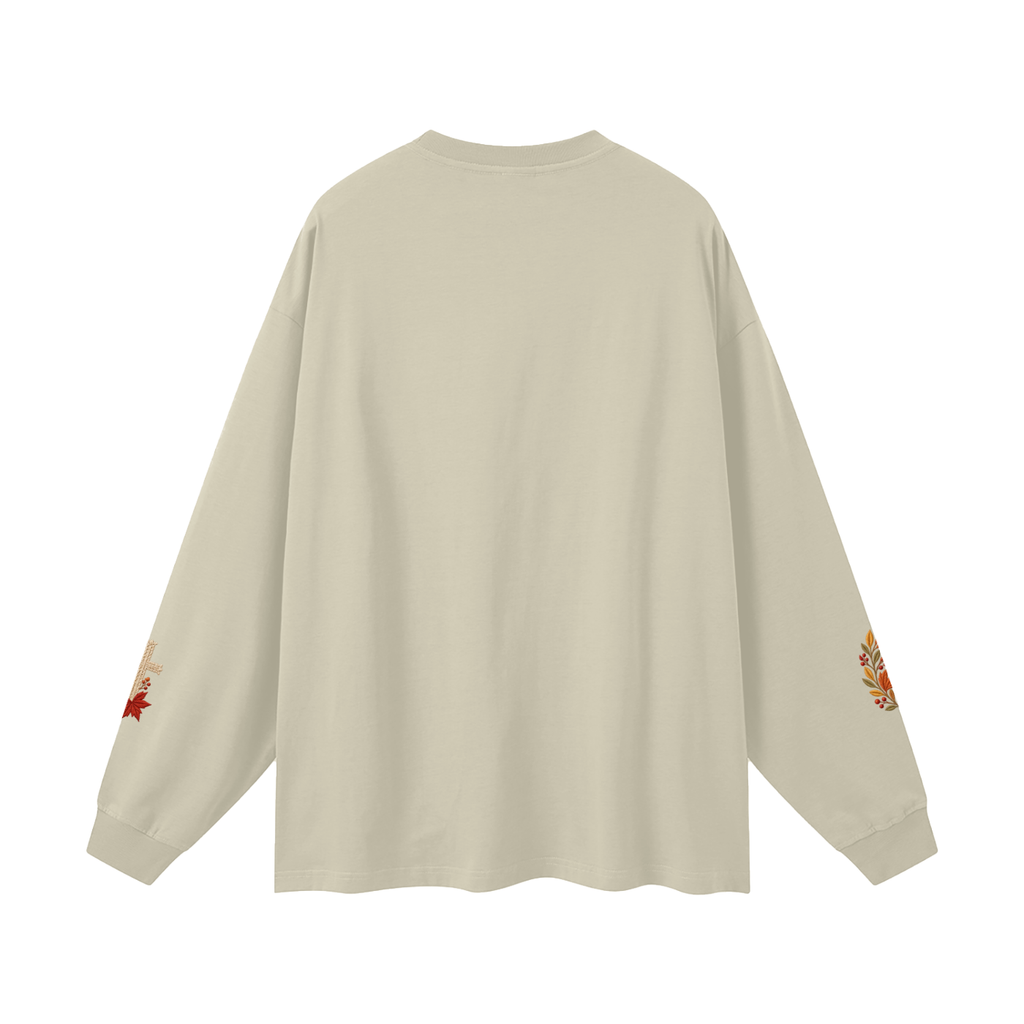 Fall for Jesus — He Never Leaves | Women’s Christian Fall Sweatshirt