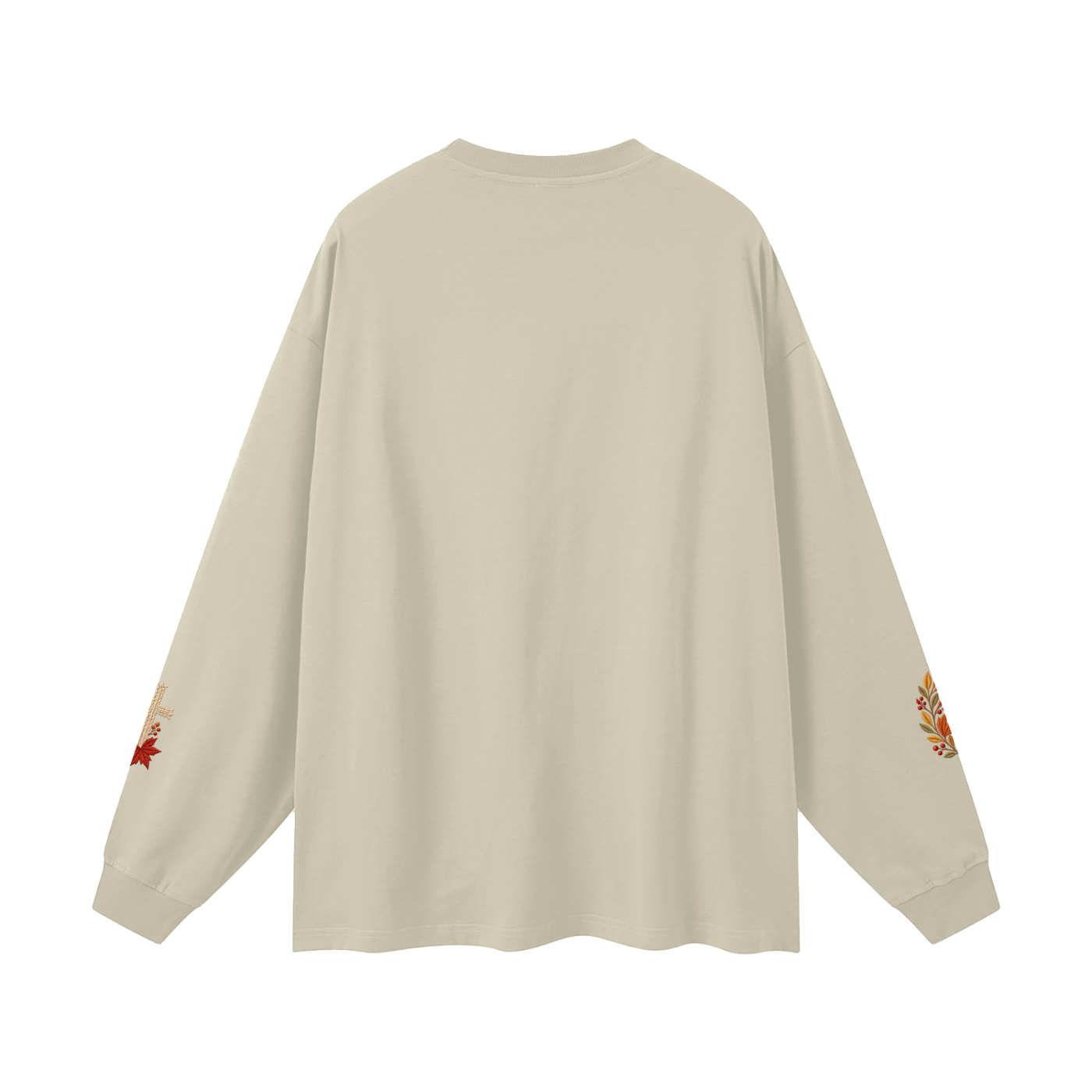 Fall for Jesus — He Never Leaves | Women’s Christian Fall Sweatshirt