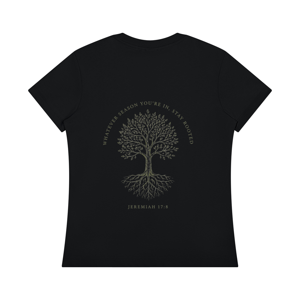 Stay Rooted Women's Botanical Tee – Jeremiah 17:8