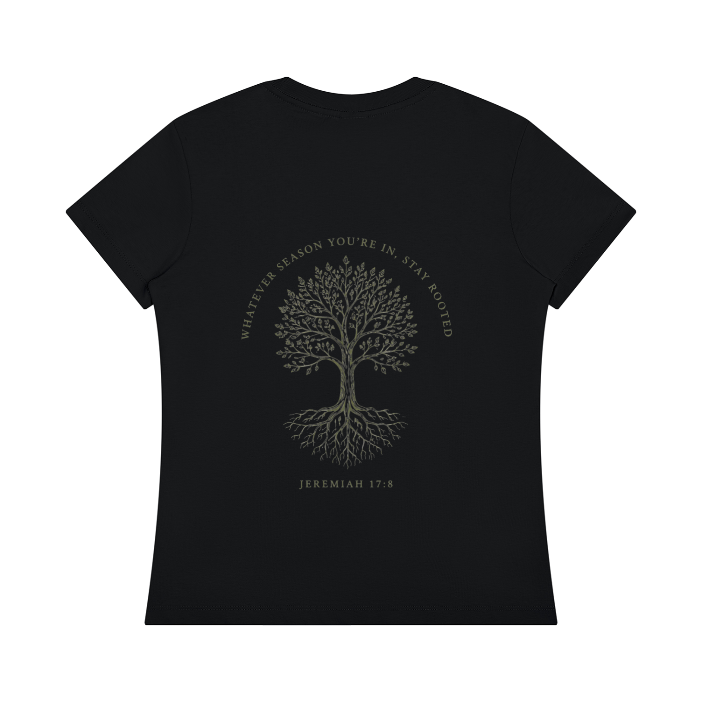 Stay Rooted Women's Botanical Tee – Jeremiah 17:8