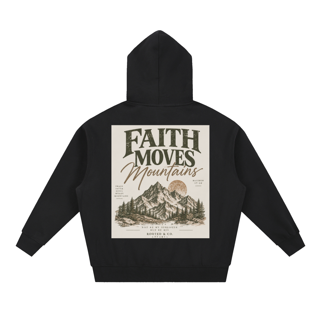 Faith Moves Mountains Men’s Hoodie | Matthew 17:20