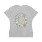 Rooted in Courage Women's Tee | Joshua 1:9 Christian T-Shirt