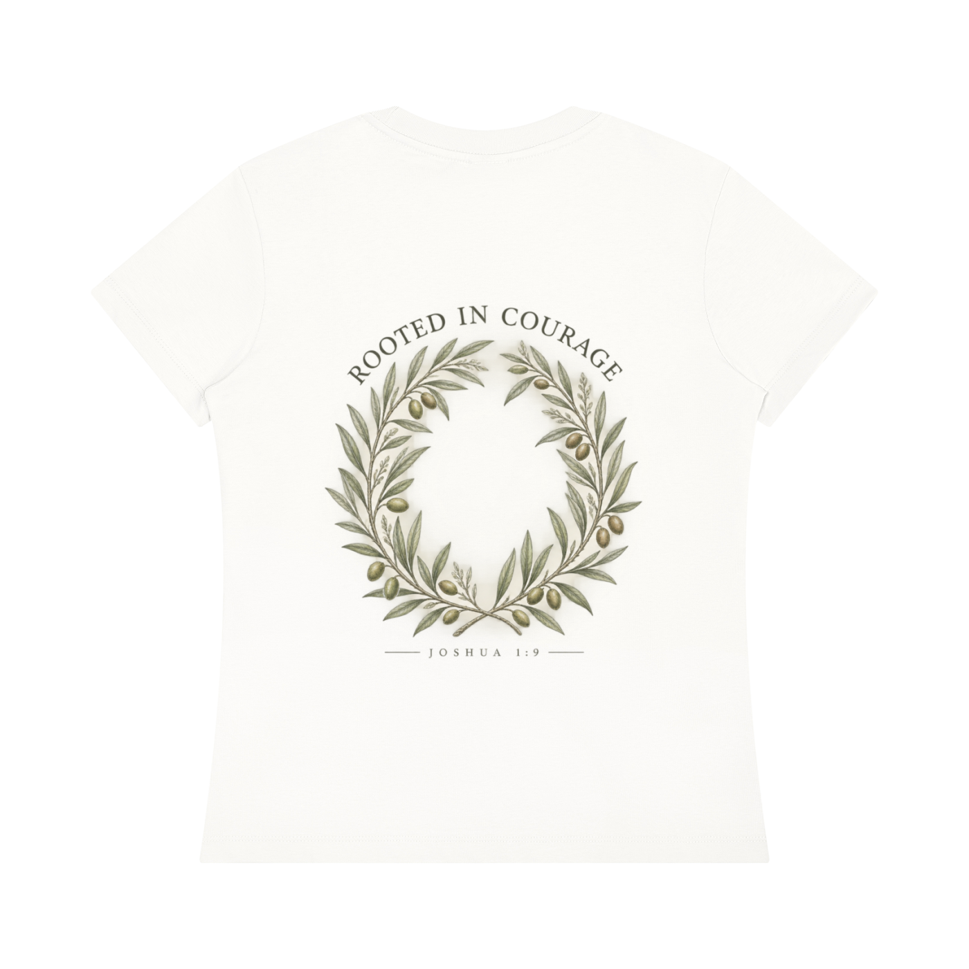 Rooted in Courage Women's Tee | Joshua 1:9 Christian T-Shirt