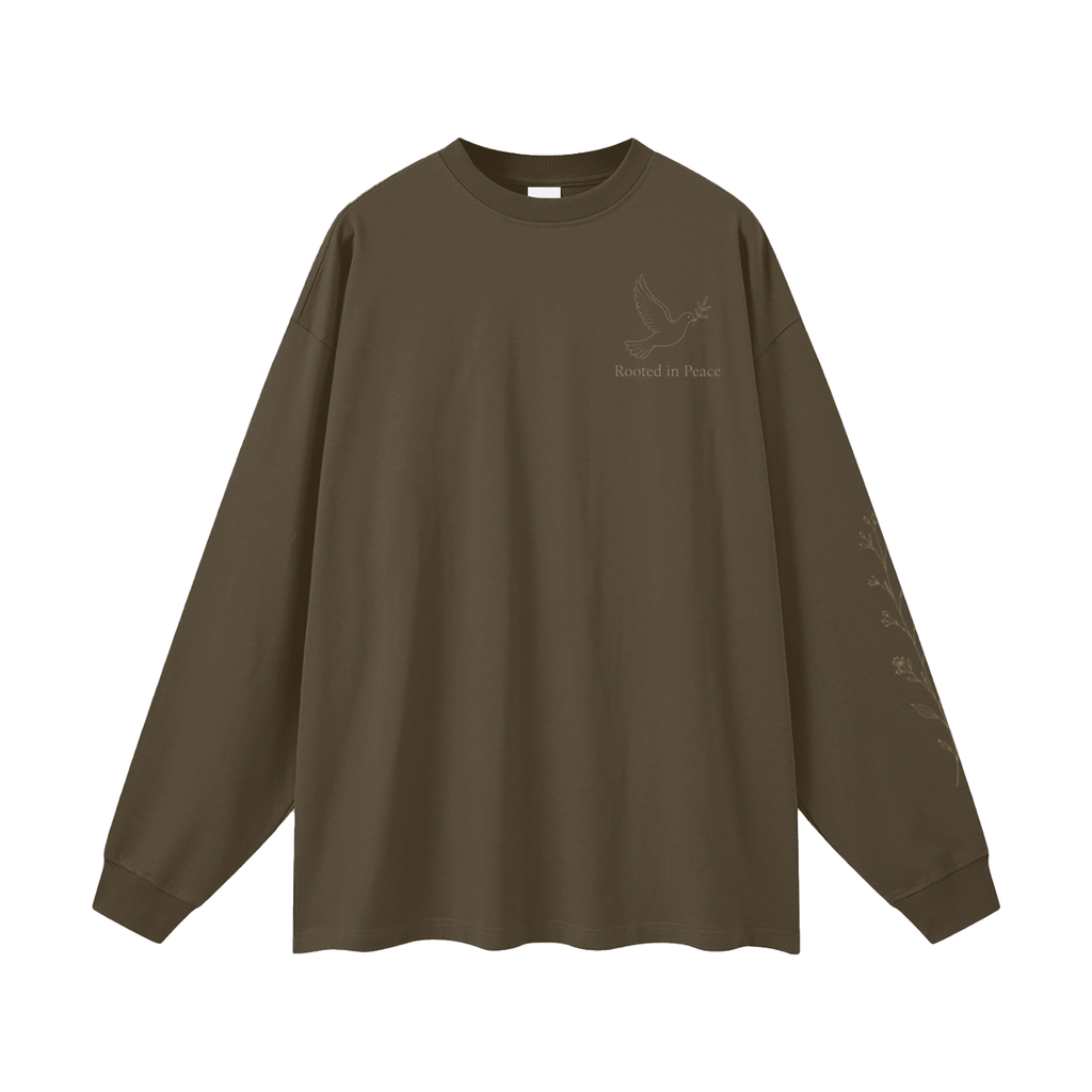 Rooted in Peace Women’s Long Sleeve Tee | Christian Dove Tee