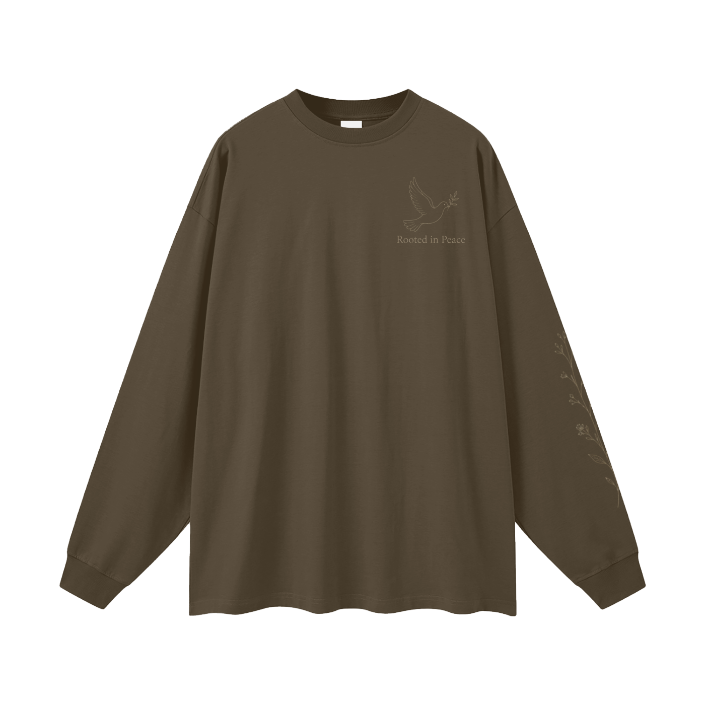 Rooted in Peace Women’s Long Sleeve Tee | Christian Dove Tee