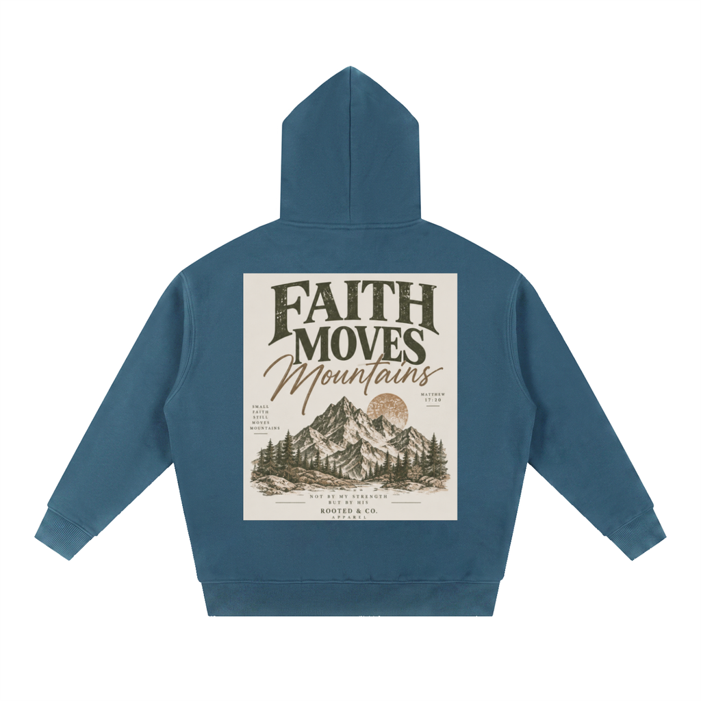 Faith Moves Mountains Men’s Hoodie | Matthew 17:20