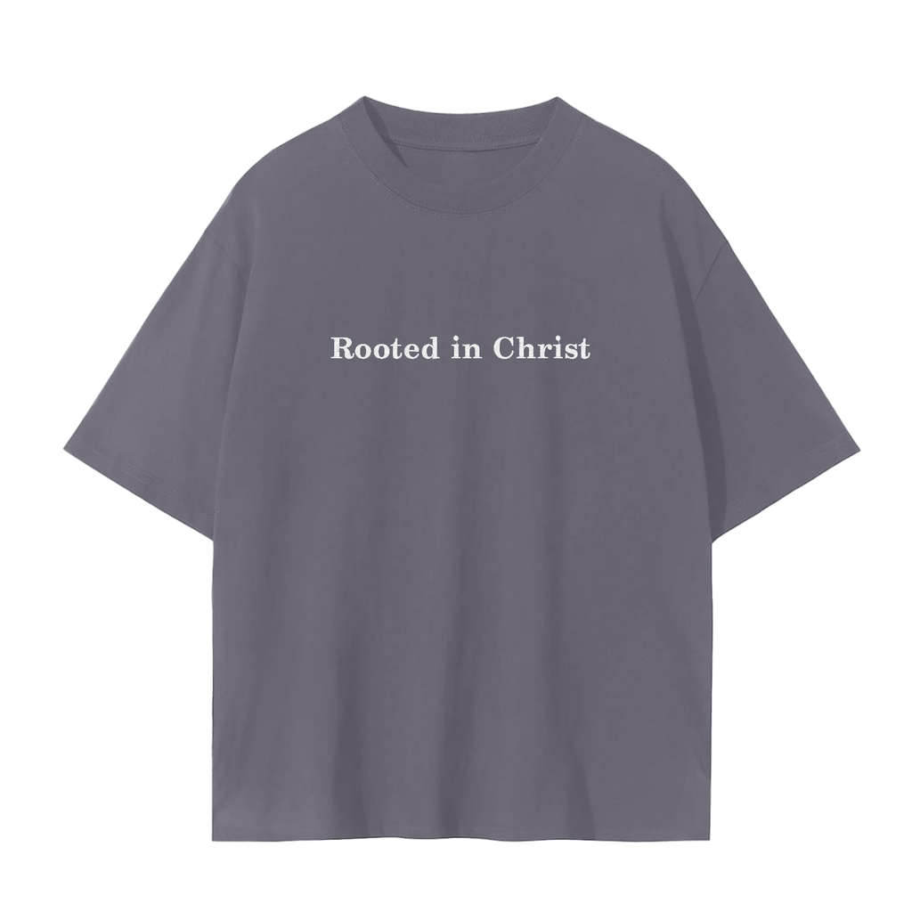 Rooted in Christ Embroidered Tee | Rooted & Co. Apparel