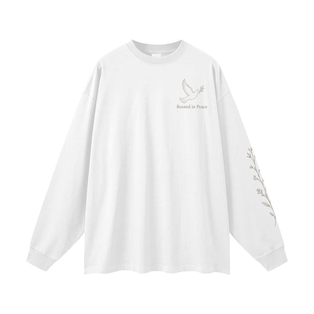 Rooted in Peace Women’s Long Sleeve Tee | Christian Dove Tee
