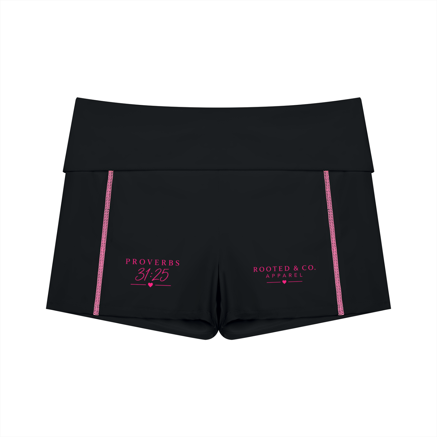 Strength & Dignity Biker Shorts | Proverbs 31:25 Christian Activewear
