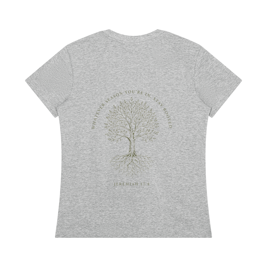 Stay Rooted Women's Botanical Tee – Jeremiah 17:8