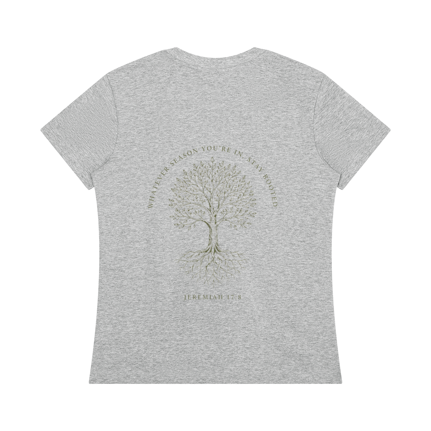 Stay Rooted Women's Botanical Tee – Jeremiah 17:8
