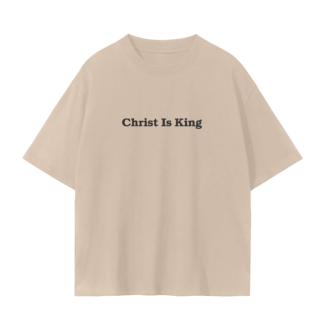 Christ Is King Embroidered Tee | Rooted & Co. Apparel