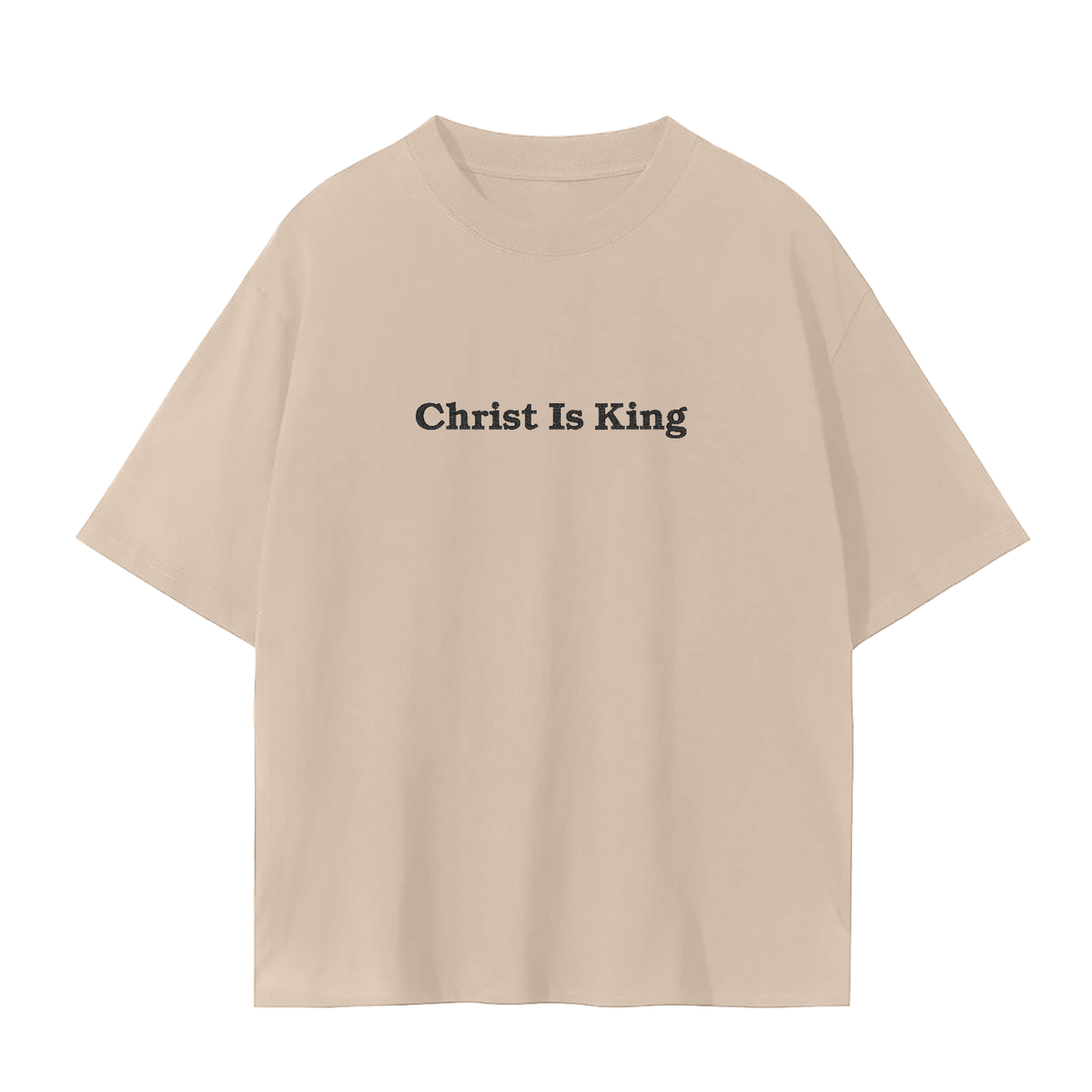 Christ Is King Embroidered Tee | Rooted & Co. Apparel