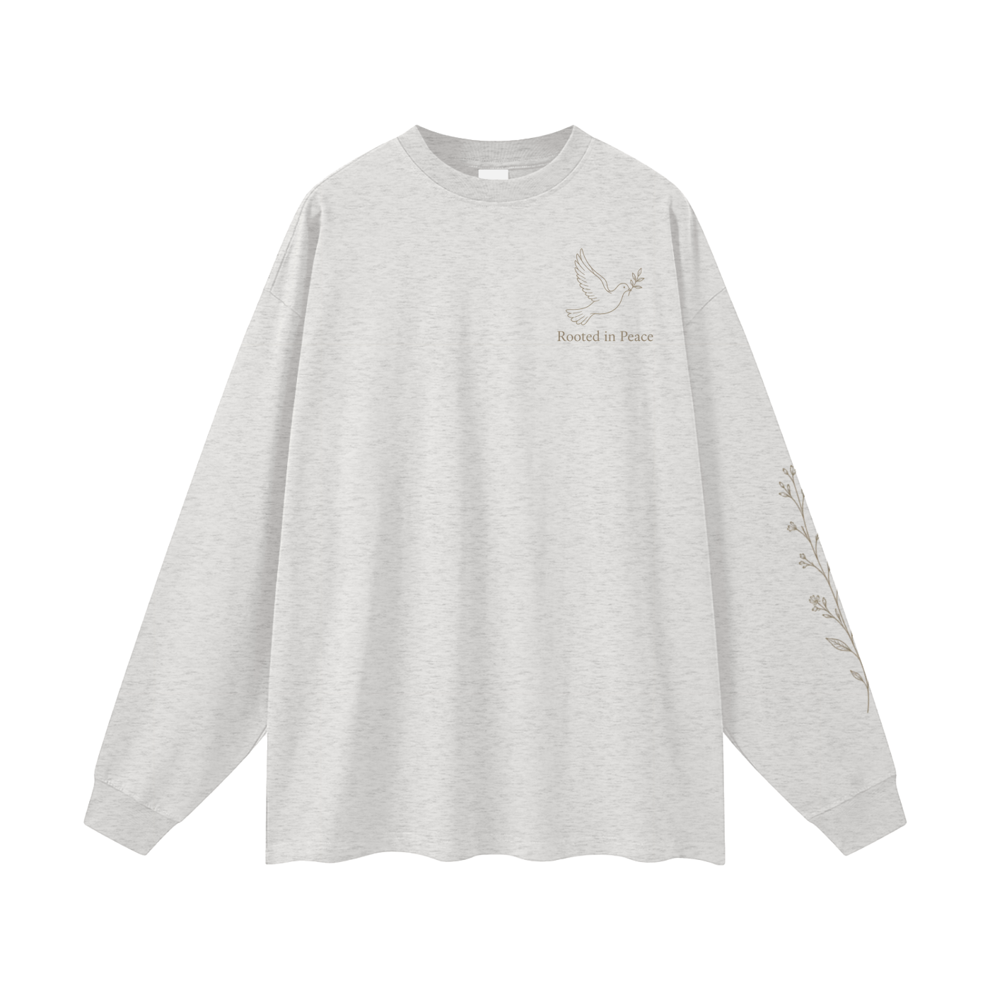 Rooted in Peace Women’s Long Sleeve Tee | Christian Dove Tee