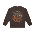 Rooted in Strength Women’s Crewneck | Christian Floral Sweatshirt