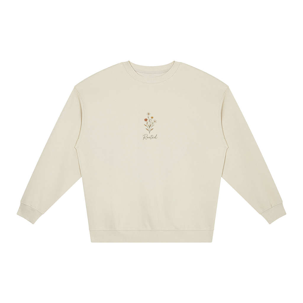 Rooted in Humility Women’s Oversized Crewneck | Philippians 2:3 Christian Sweatshirt