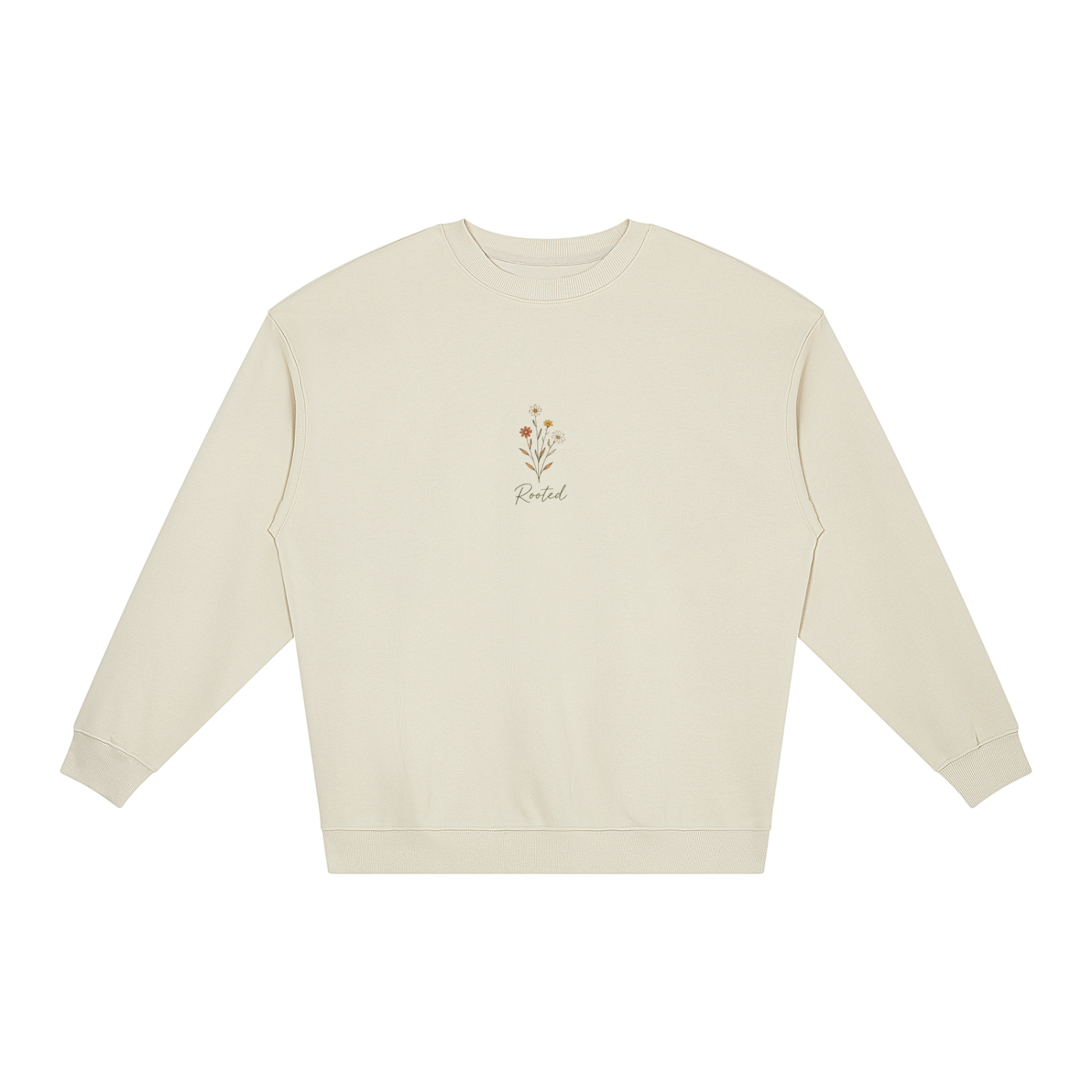 Rooted in Humility Women’s Oversized Crewneck | Philippians 2:3 Christian Sweatshirt