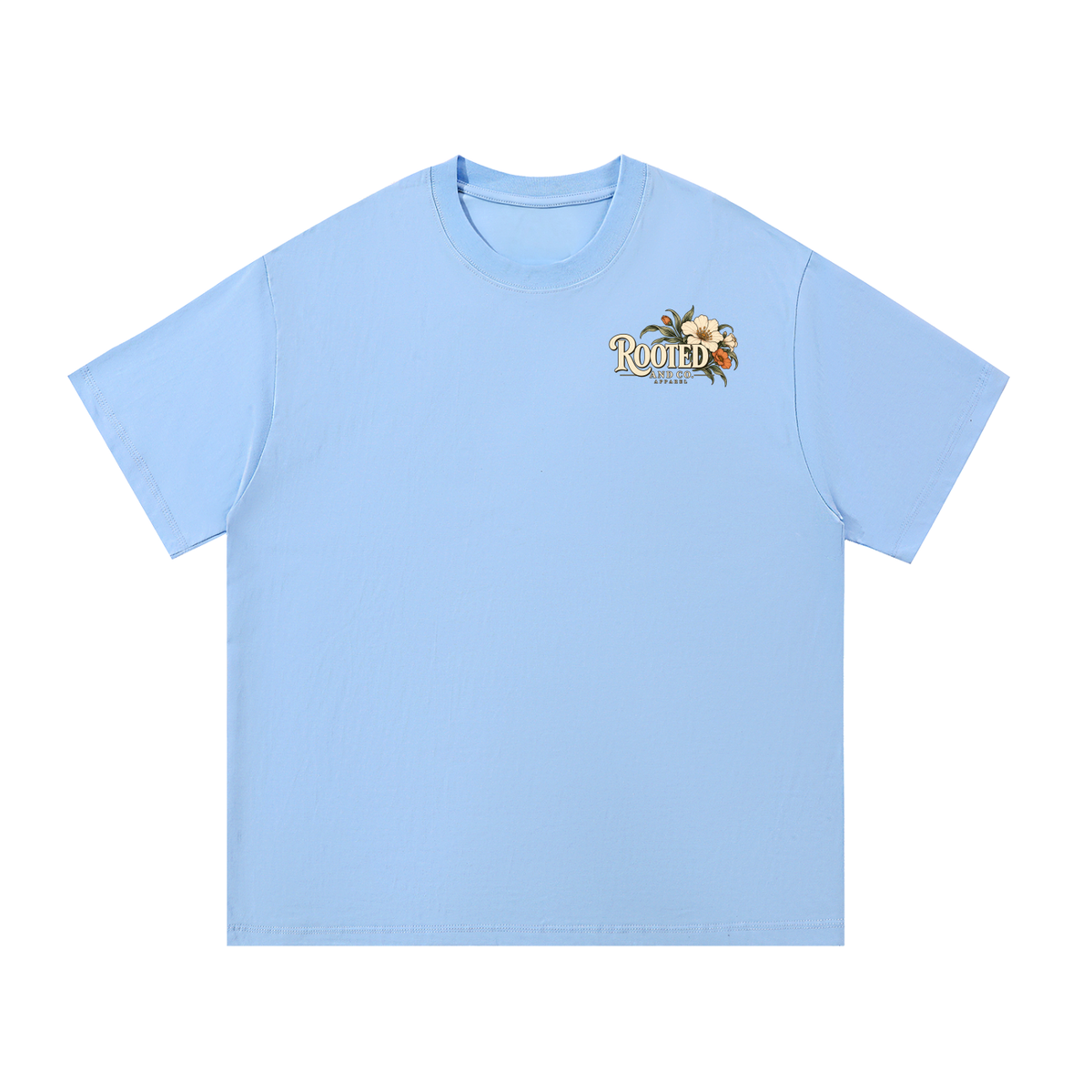 Rooted in Christ | Vintage Floral Christian Tee