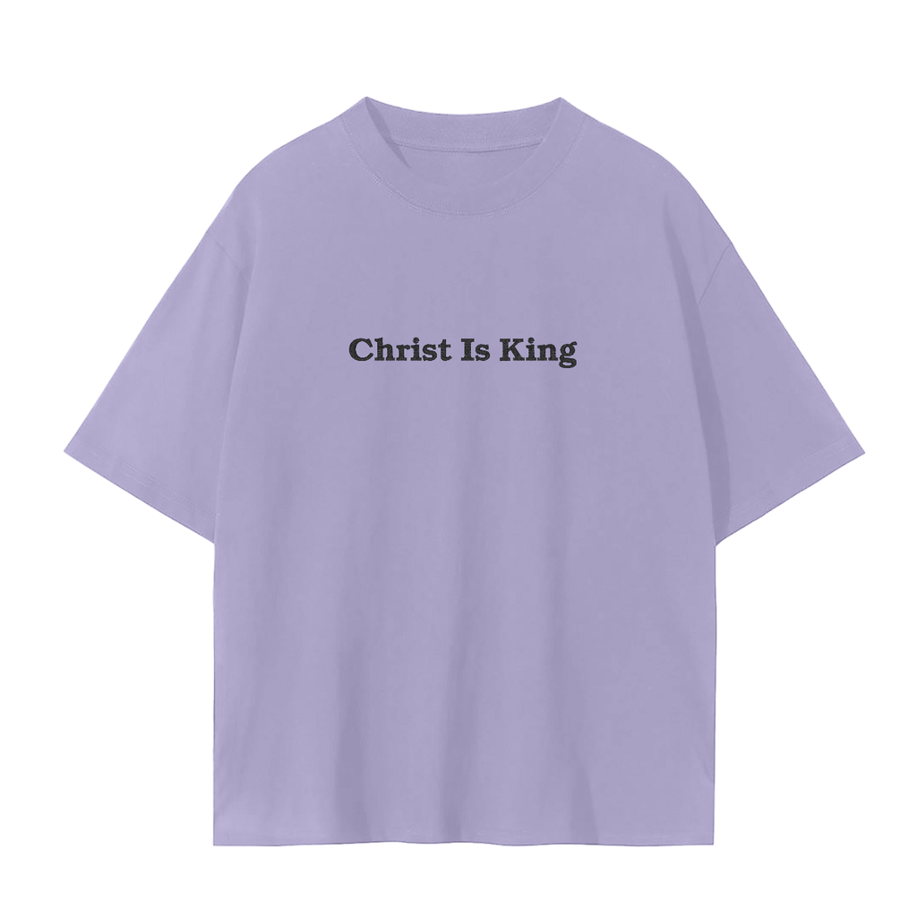 Christ Is King Embroidered Tee | Rooted & Co. Apparel