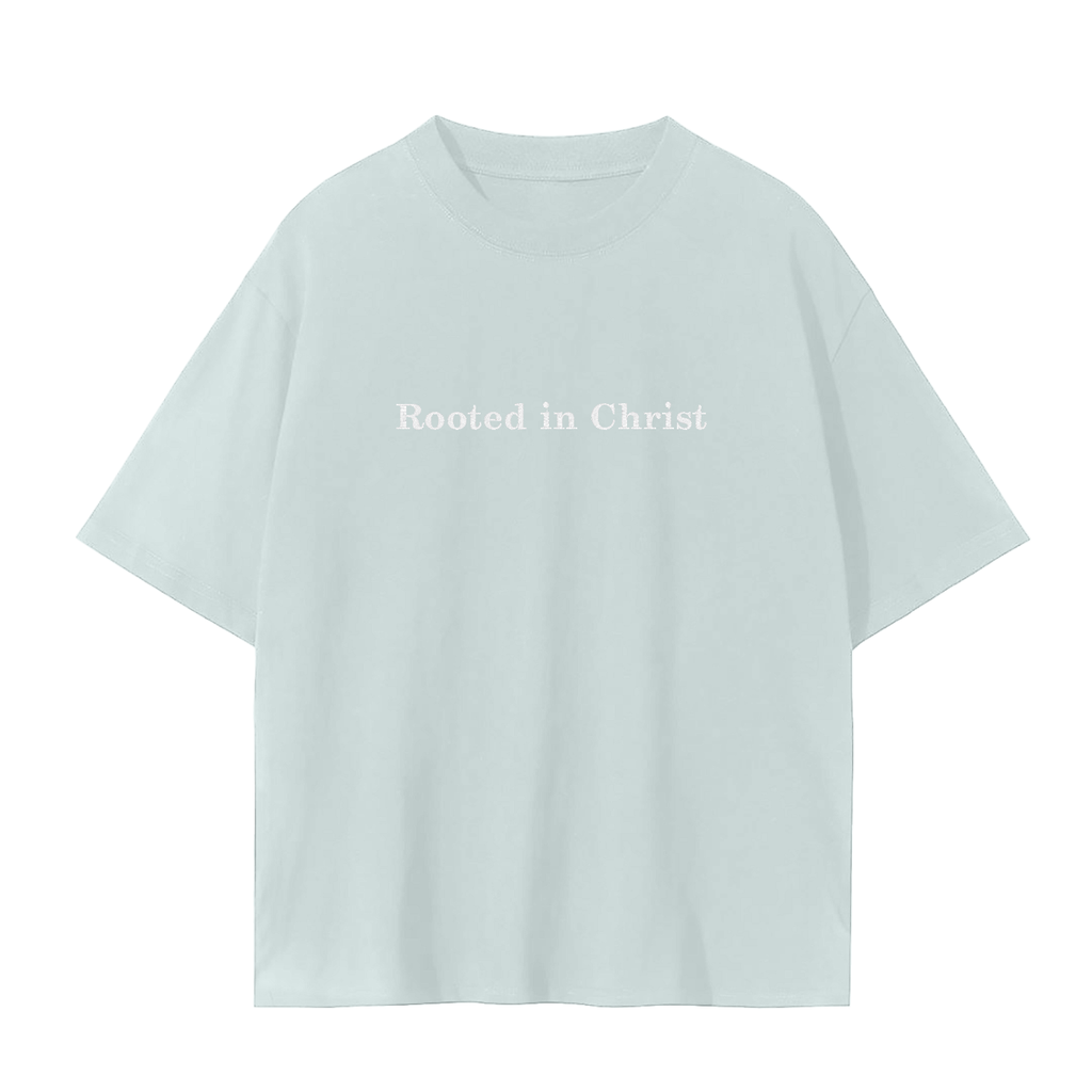 Rooted in Christ Embroidered Tee | Rooted & Co. Apparel