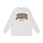 Jesus Leopard Bow Women’s Long Sleeve | Rooted & Co.