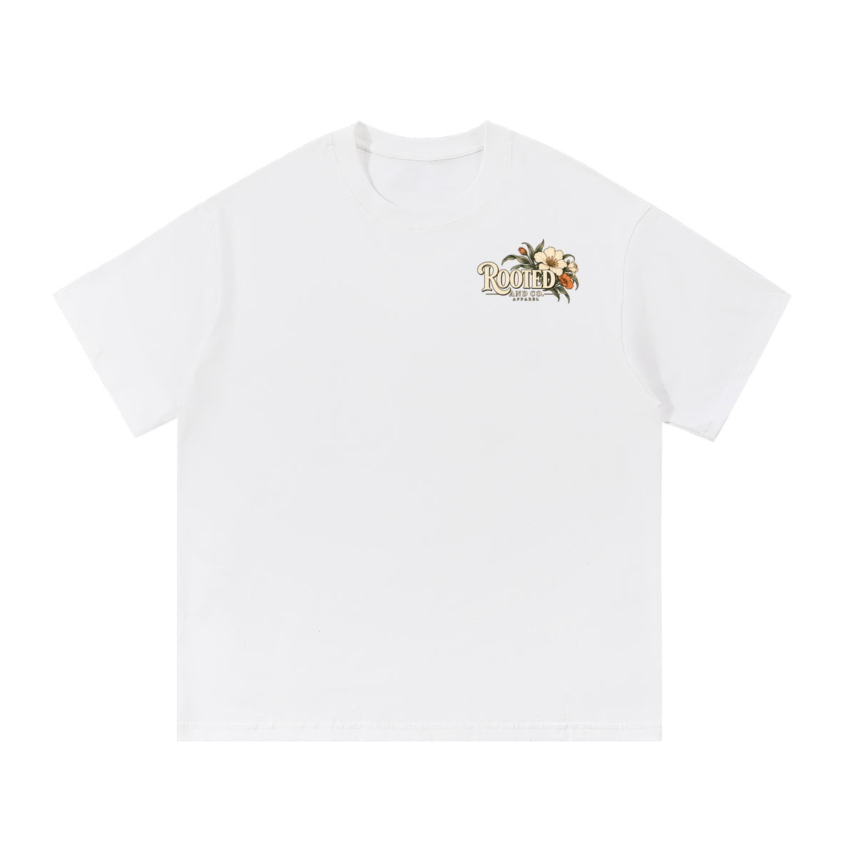 Rooted in Christ | Vintage Floral Christian Tee