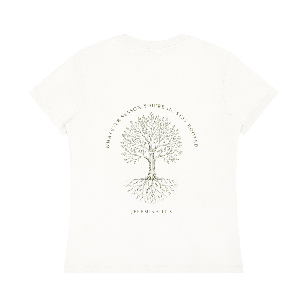 Stay Rooted Women's Botanical Tee – Jeremiah 17:8
