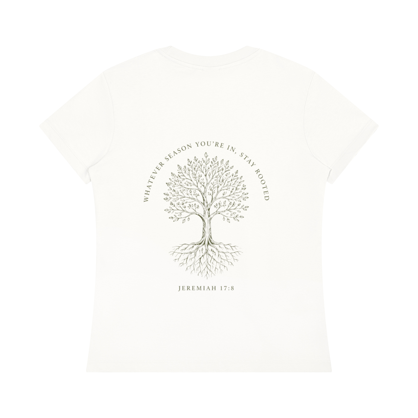 Stay Rooted Women's Botanical Tee – Jeremiah 17:8