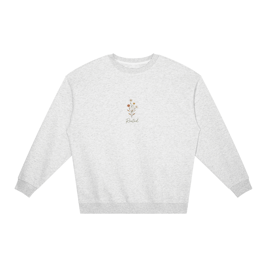 Rooted in Humility Women’s Oversized Crewneck | Philippians 2:3 Christian Sweatshirt