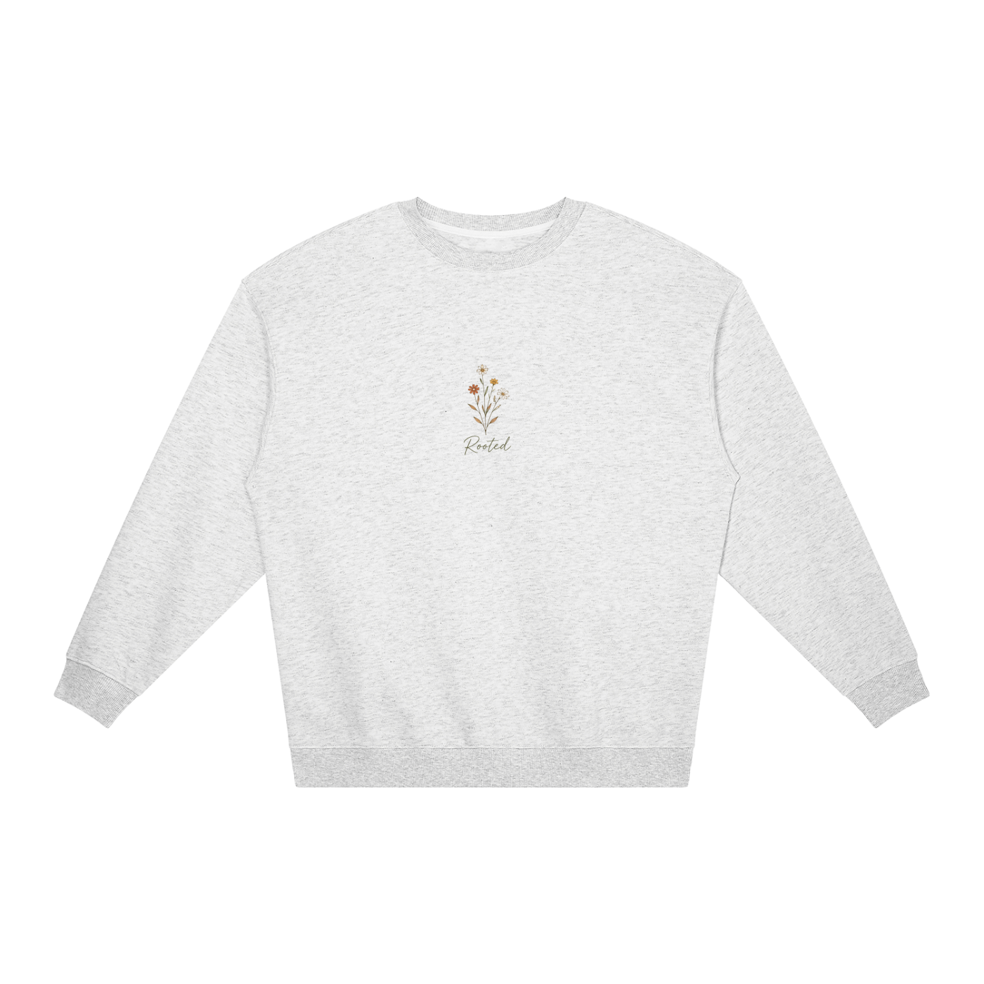 Rooted in Humility Women’s Oversized Crewneck | Philippians 2:3 Christian Sweatshirt