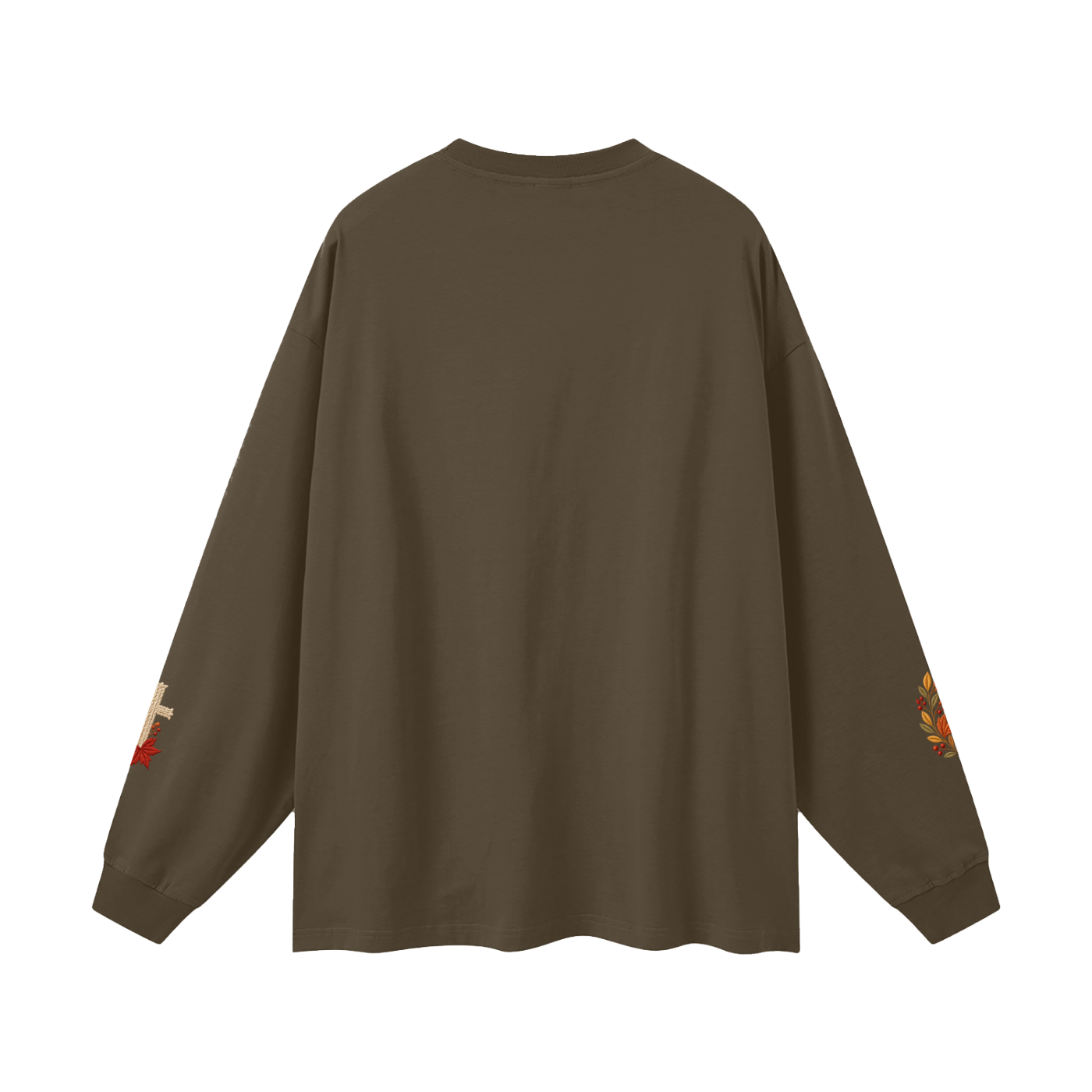 Fall for Jesus — He Never Leaves | Women’s Christian Fall Sweatshirt