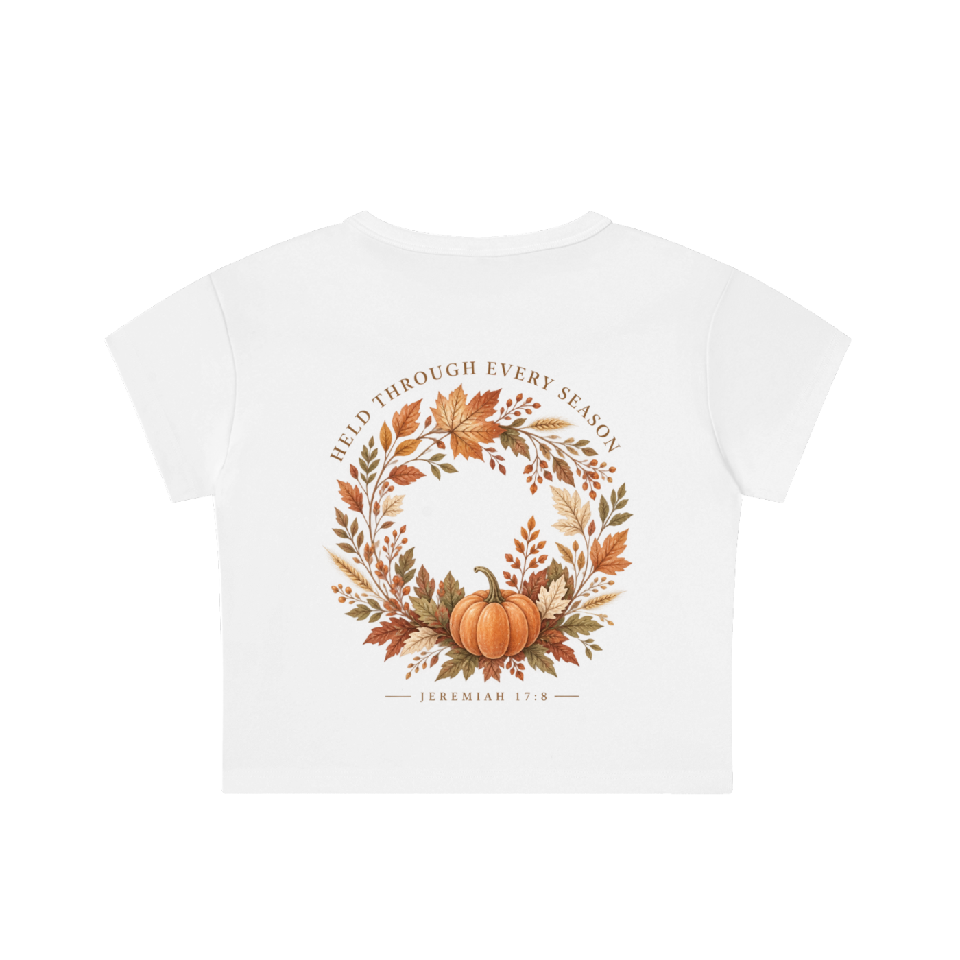Held Through Every Season Crop Tee