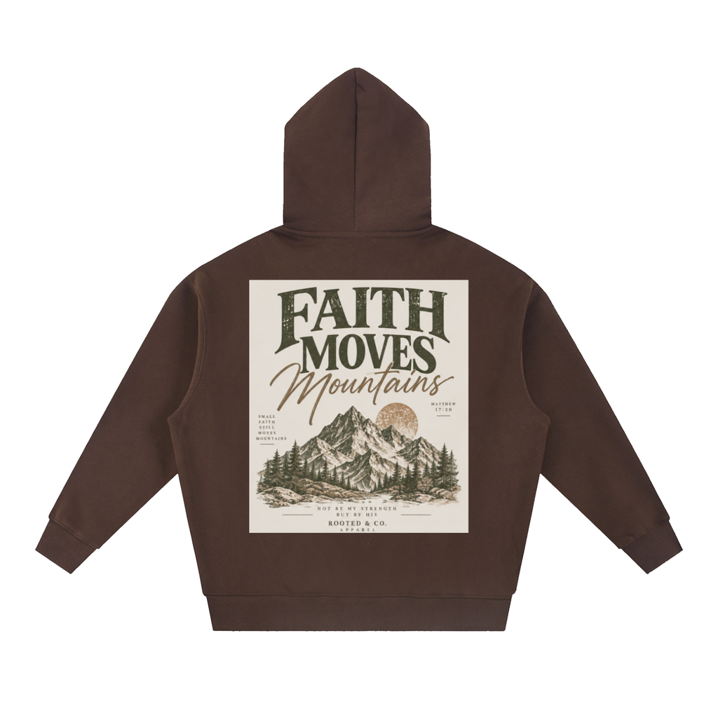 Faith Moves Mountains Men’s Hoodie | Matthew 17:20