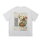 Rooted in Christ | Vintage Floral Christian Tee