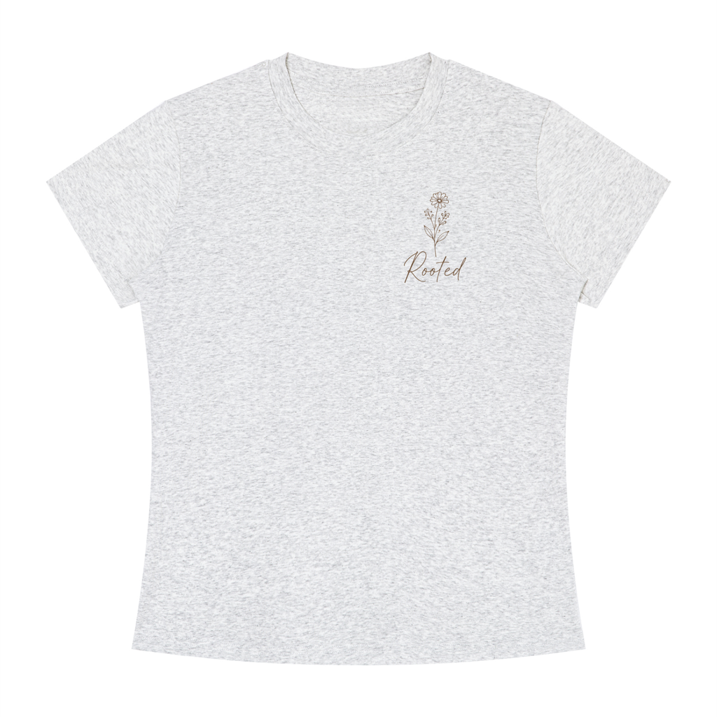 Rooted in Love Women's Floral Heart Tee – 1 Corinthians 13