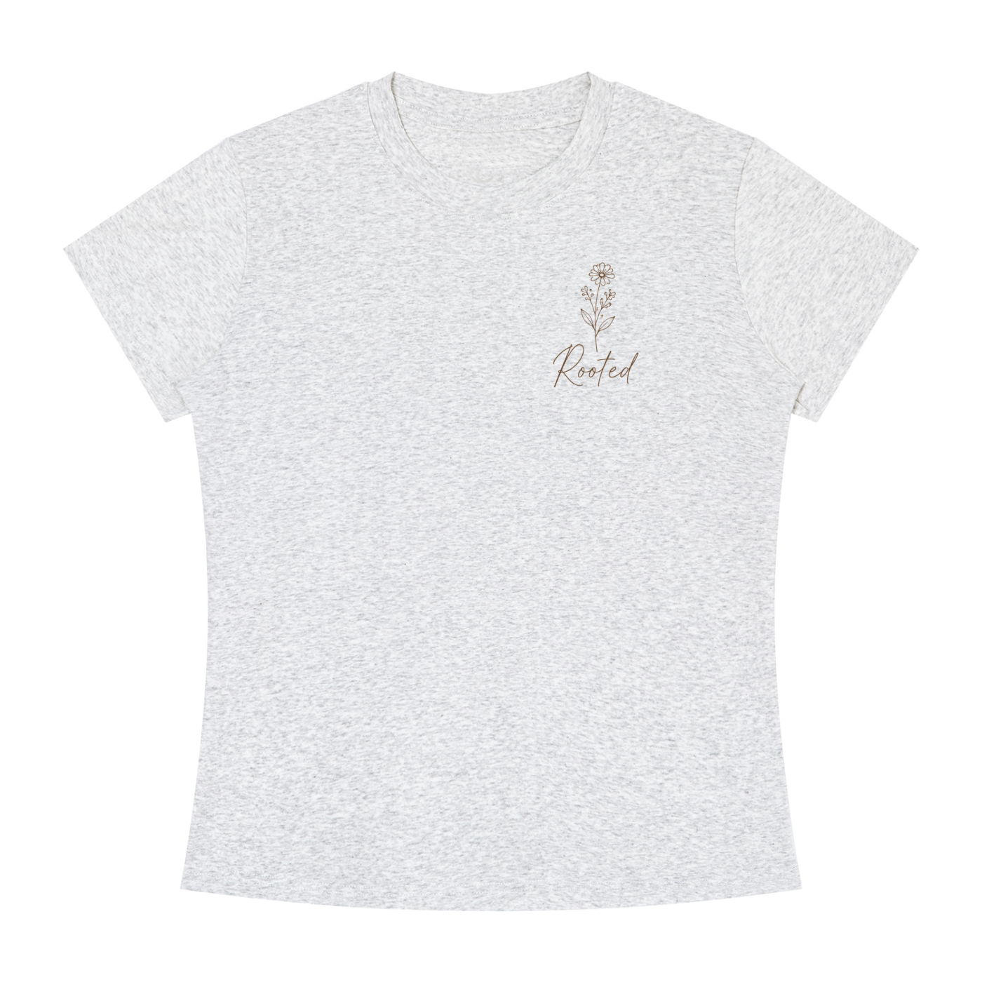 Rooted in Love Women's Floral Heart Tee – 1 Corinthians 13