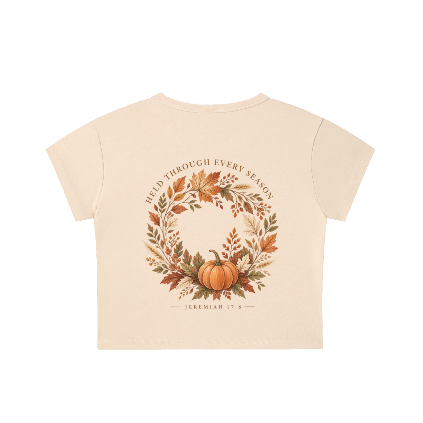 Held Through Every Season Crop Tee